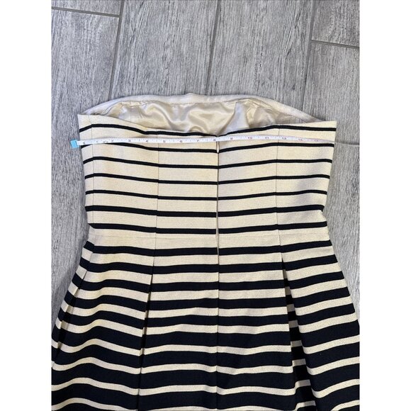 Trina Turk Size 6 Strapless Dress in Ivory and Black - Picture 9 of 9